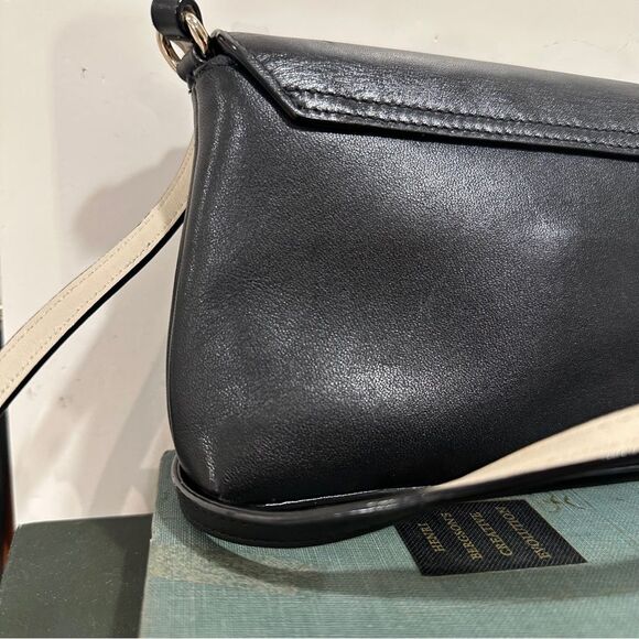 KATE SPADE Brightspot Avenue Sally Crossbody Bag Womens Black Leather Turnlock - Picture 8 of 10